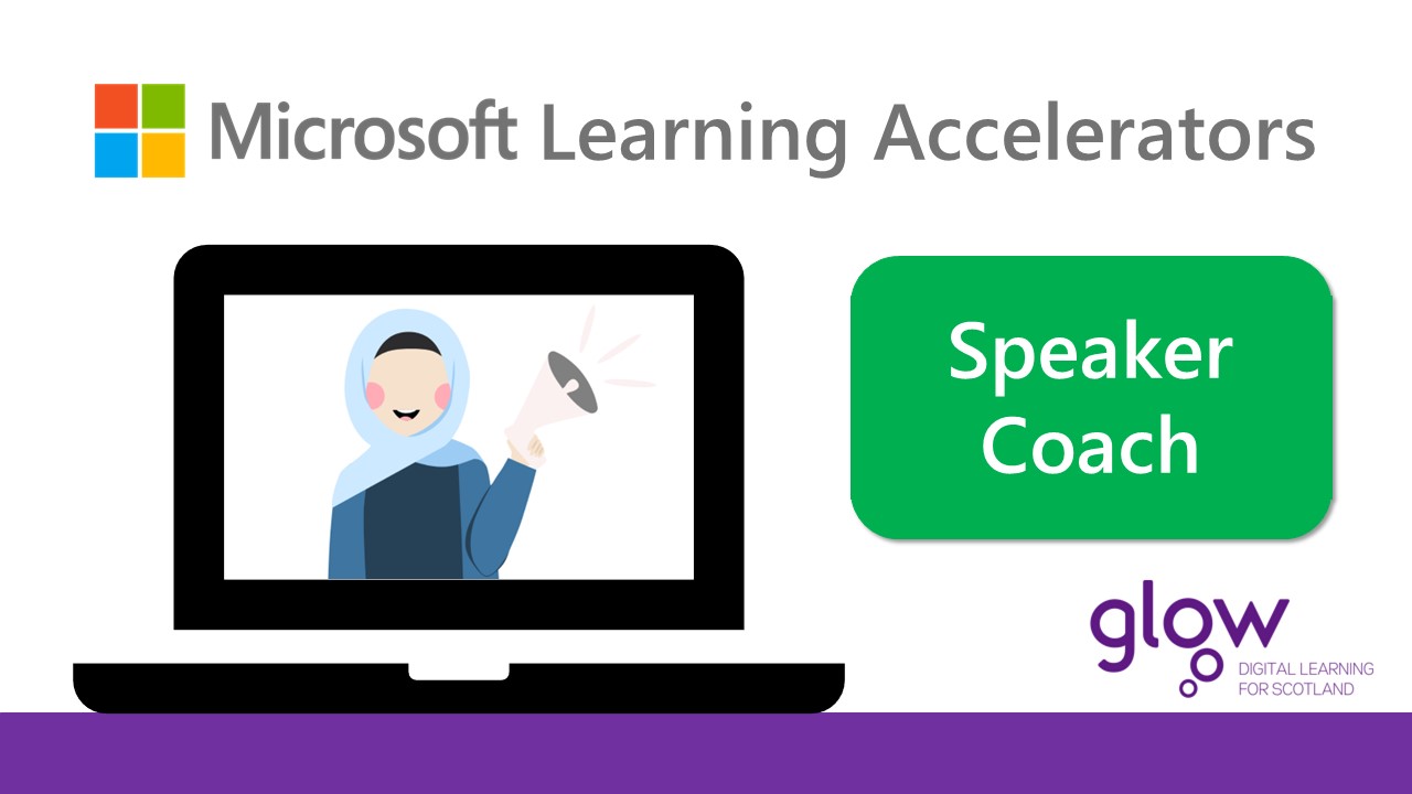 Microsoft Learning Accelerators graphic for Speaker Coach